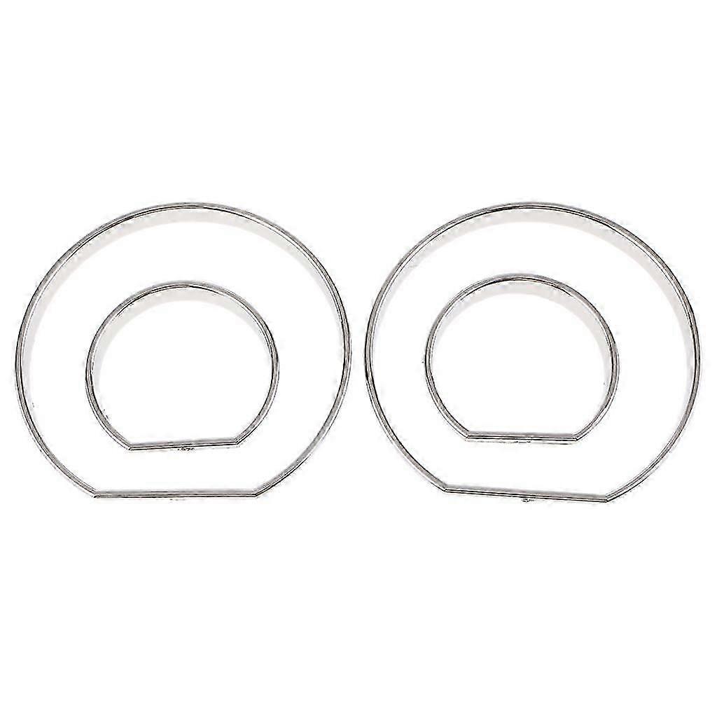 Compatible withE46 06 Chrome meter Gauge Dial Rings Bezel Tech