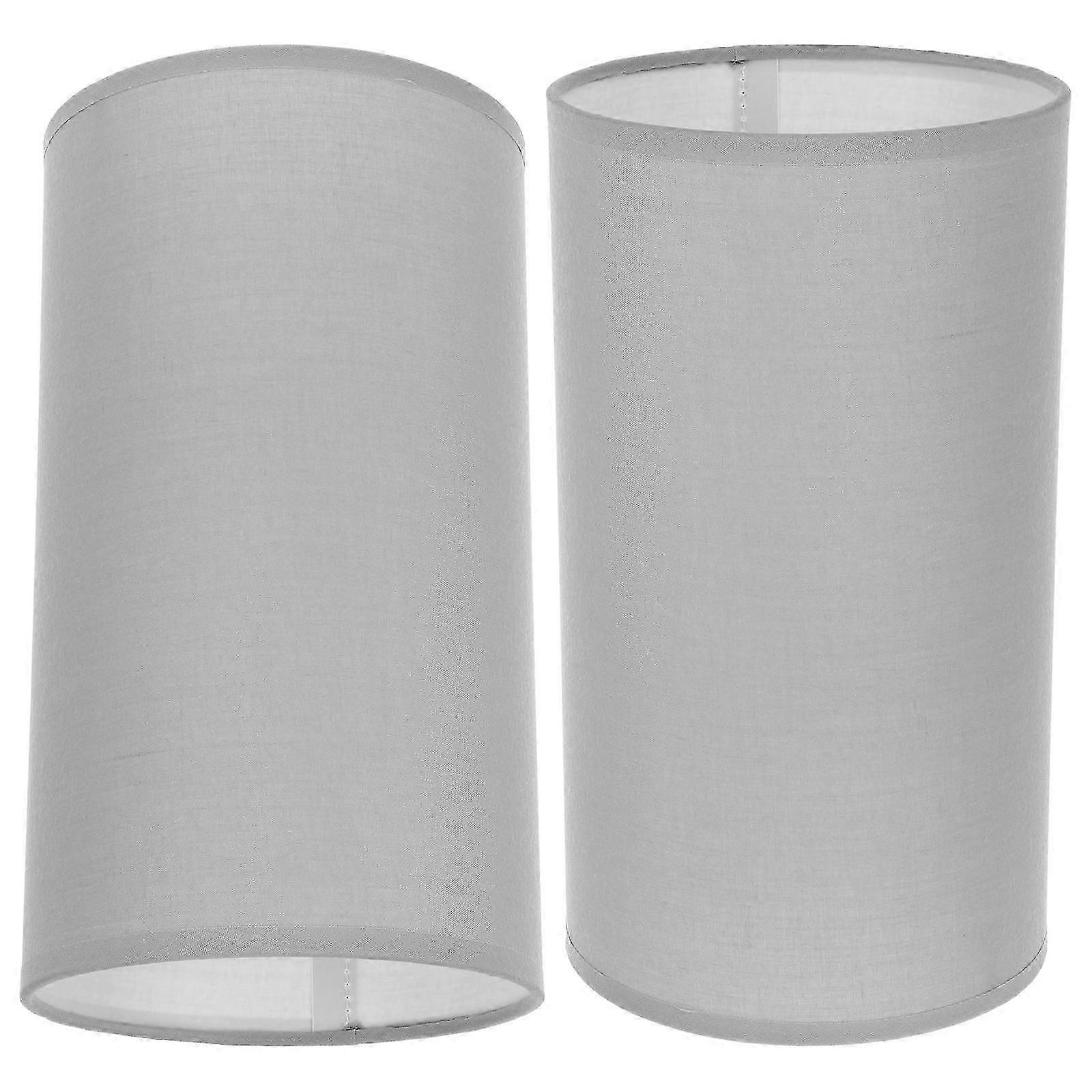 Cloth Cylinder Lampshade Replacement for Table Lamp 2Pcs