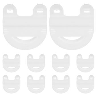 10pcs Drahtkäfig-Clips: Kunststoffkiste sichere Schnallen für kleine Haustiere - Feste Seitenclips für Kaninchen-Chinchilla- und Hasenkäfige
