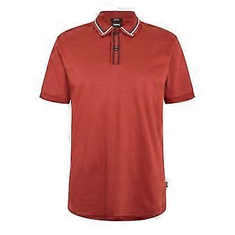 Boss Herren Kurzarm-Poloshirt mit Kontrastdetails