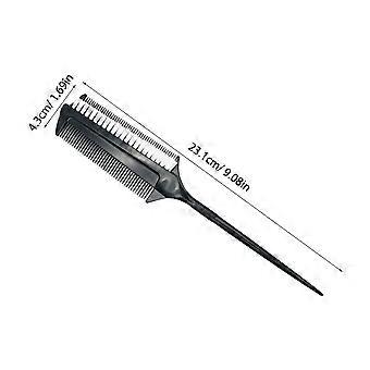 2 Stück doppelseitiger Haarfärbekamm, Färbepinsel, tragbarer Haartönpinsel für Zuhause, DIY-Salon, Friseursalon
