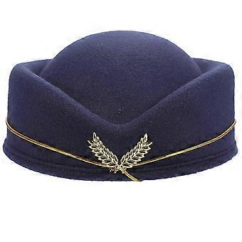 Asistente de aerolínea Sombrero Azafata Cosplay Berina Sombrero Azafata Sombrero de fiesta temática