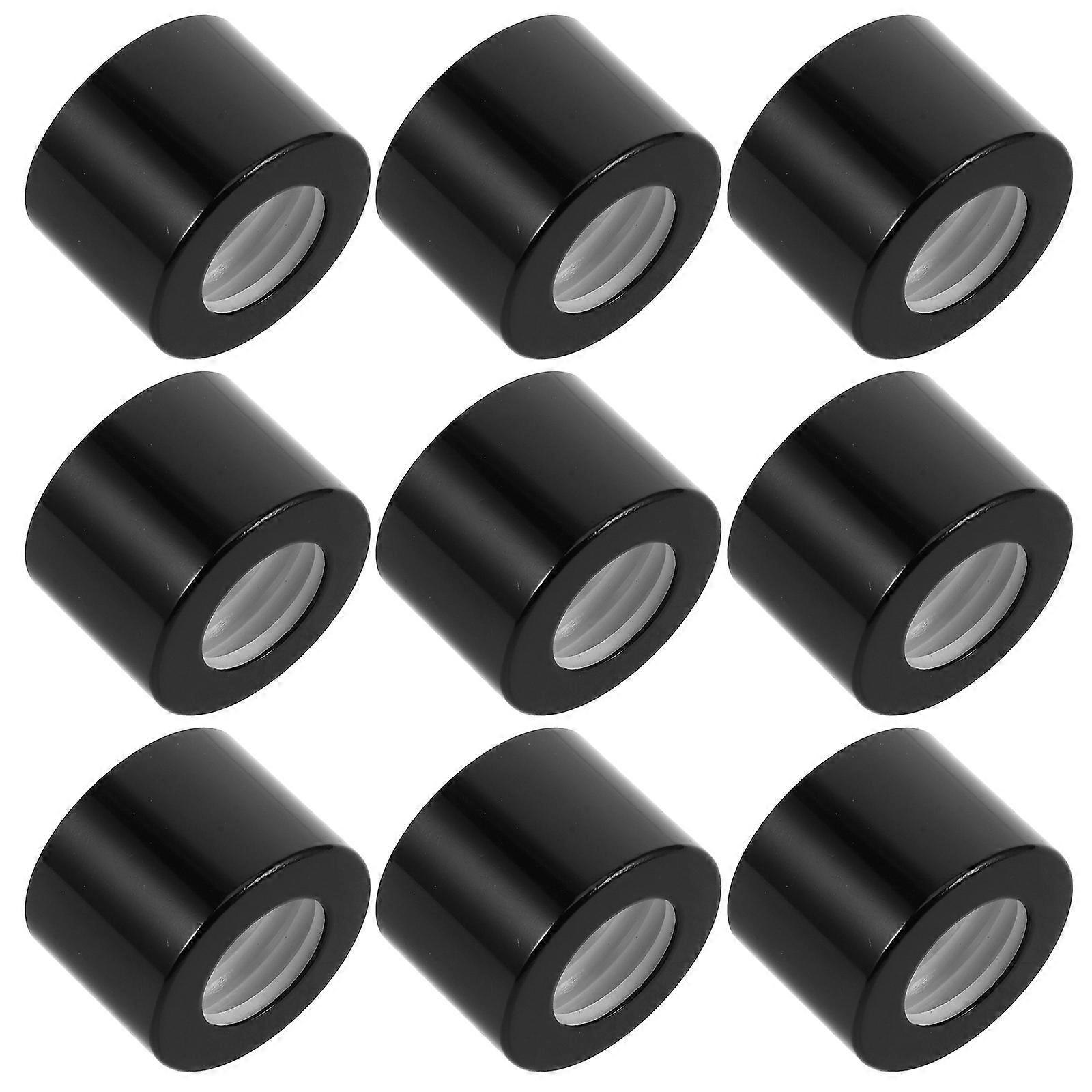 10pcs Refillable Glass Diffuser Bottle Lids Black Reed Diffuser Bottle Stoppers Replacement Diffuser Jar Caps Empty Fragrance Bottle Caps