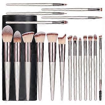Make-up Pinsel Set 18 Stück Premium Synthetische Foundation Puder Concealers Auge