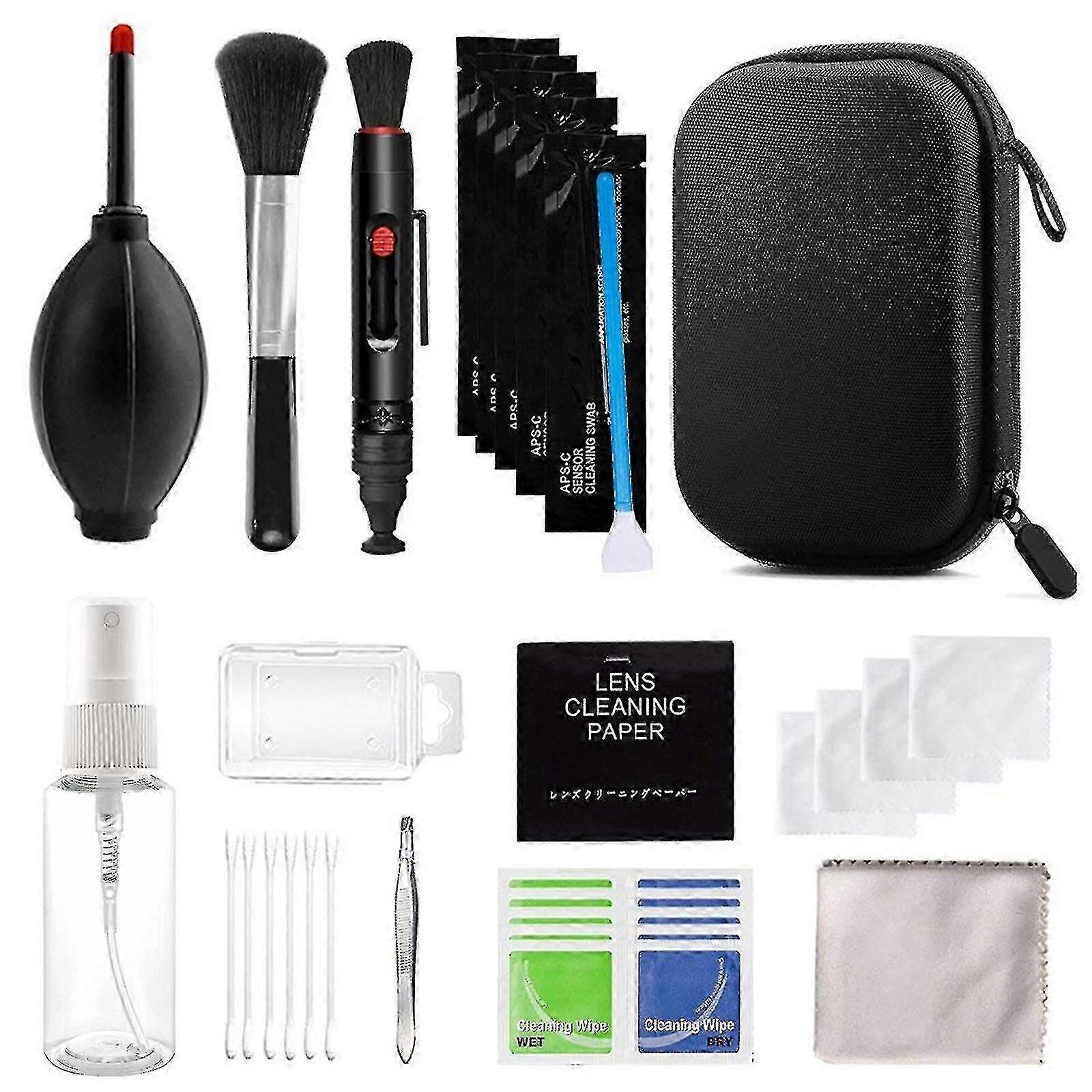 Camera Cleaning Kit with 29 Tools for DSLR Sensor Maintenance