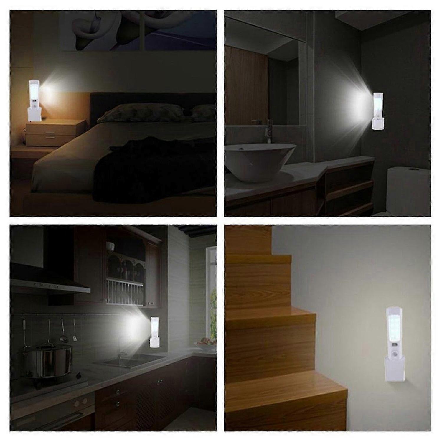 4 in 1 Motion Sensor Wall Light, Power Off LED Flashlight EU Plug