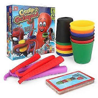 New Family Party Board Game Crazy Octopus Racing Stacking Cups Board Game Multiplayer Interactive Learning and Educational Kids