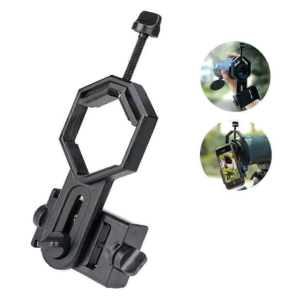 CellphoneTelescopeAdapterMountBracketAluminumAlloy&PlasticMaterialMultifuctionalUniversalCompatibleWithAstronomical