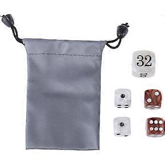 Pearl Acrylic Backgammon Dice (2 Sizes), Elegant Pearlized Dice Set – Acrylic Build for Board Game, Party, Gift