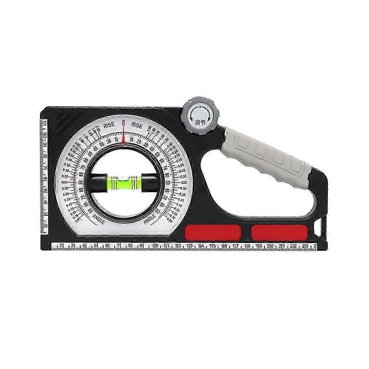Slant Angle Meter Pitch Gauge Multi Function Slope Gauge Constructing Engineering 130 Angle Finder With Carabiner