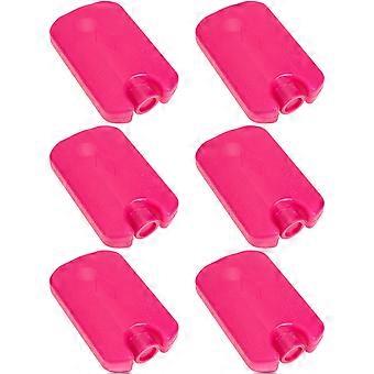 Ice Pack Reusable Ice Packs for Cooling 6Pcs Rosy Portable Gel Packs