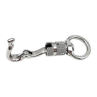 Locking Snap Hook Rotating Leash Clip for Dog Walking, Pet Training and Horse Handling, Horse Gear Safety Catches Buckle with Round Loop for Daily