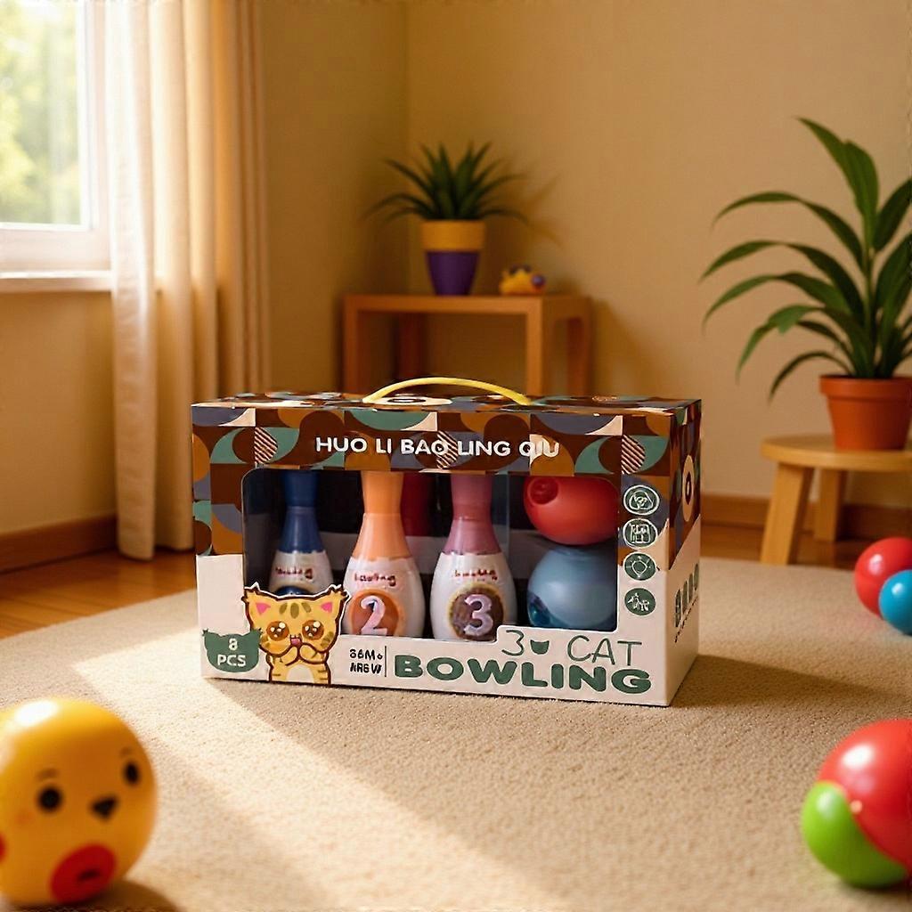 Parent-Child Interactive Play Mini Bowling Set for Children