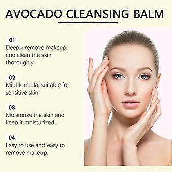 Hydrating Avocado Makeup Remover Balm for Face Deep Pore Cleansing Refreshing Smoothness Gentle Daily Beauty Routine