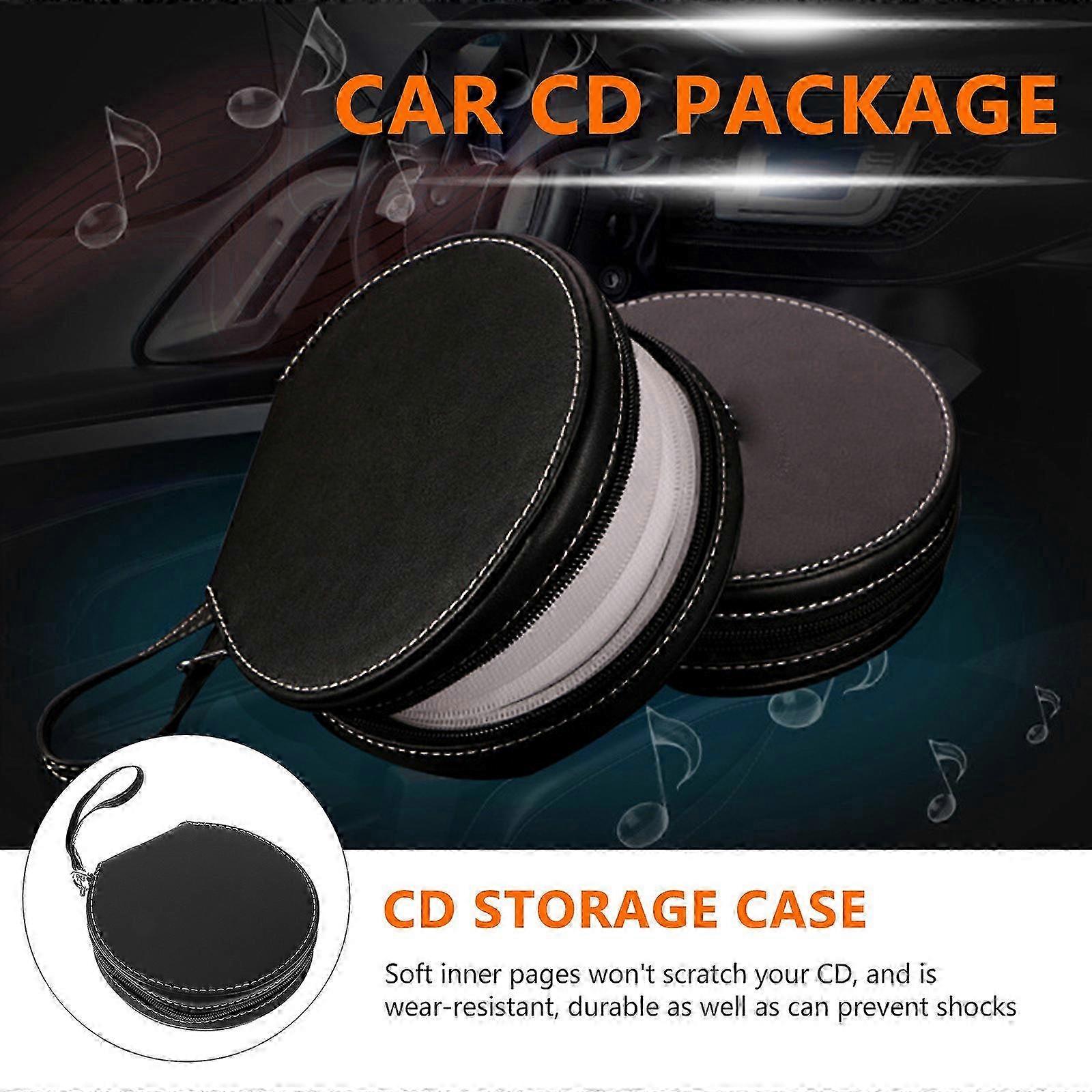 Disc Storage Case Black compatible with Storage 20 Capacity Dvd Cd Organizer