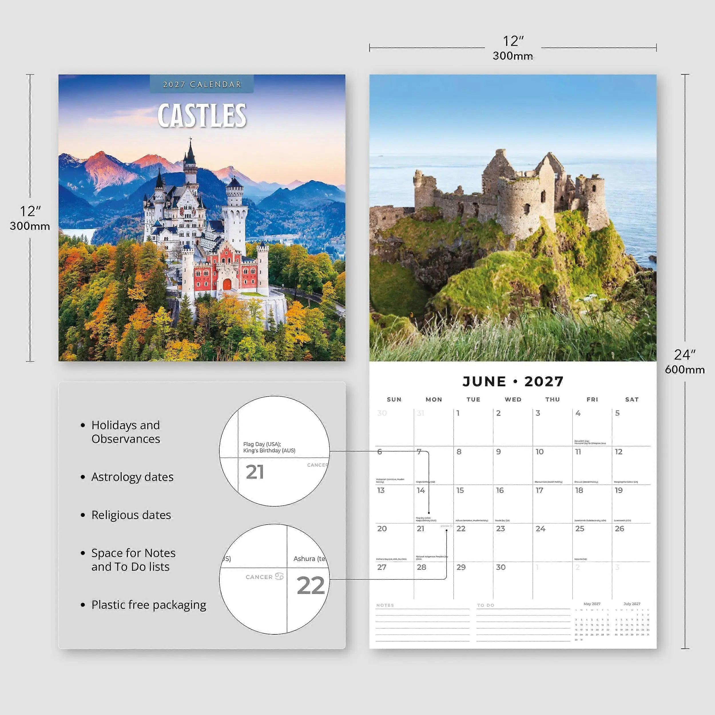 Red Robin Castles Calendar 2026