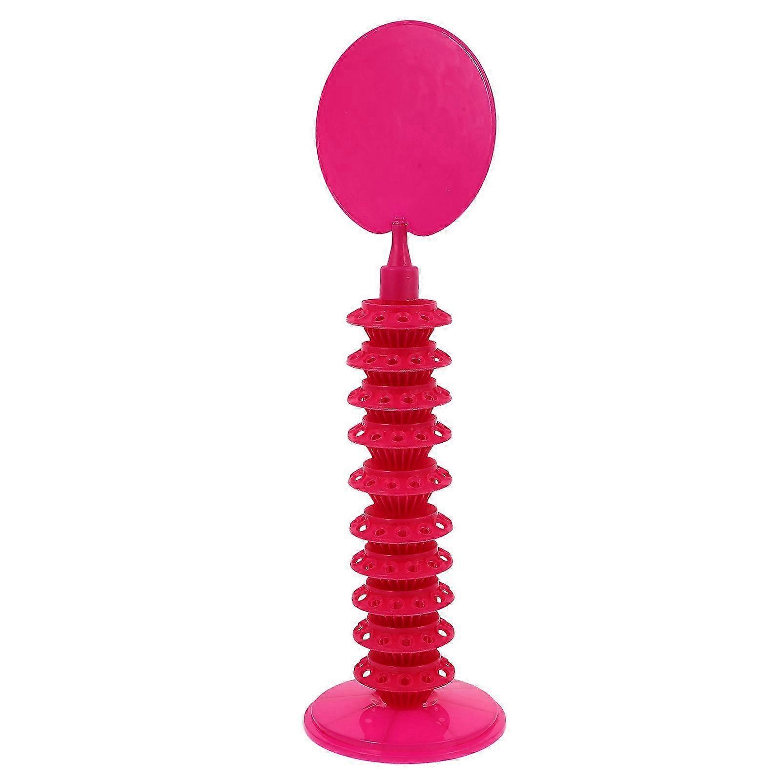 Lollipop Candy Holder Adjustable Display Rack 4Pcs Rosy Plastic Multi-Function Stand