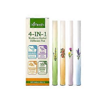4-in-1 Natural Herbal Energy Bar - Supports Deep Sleep, Lung Cleansing & Liver Health - 4-Piece Pack_zrdj
