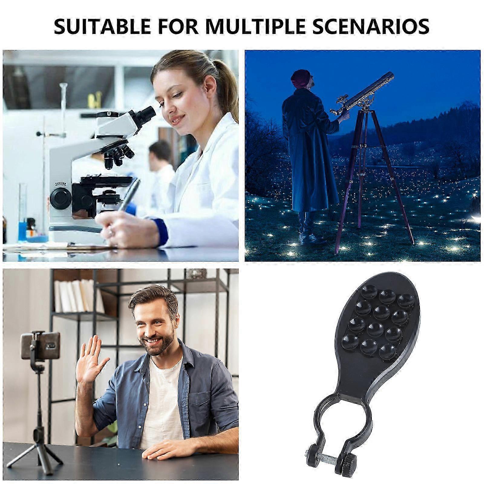 Microscope Phone Adapter Support Stand with Secure Grip for Enhancing Microscopic Experien