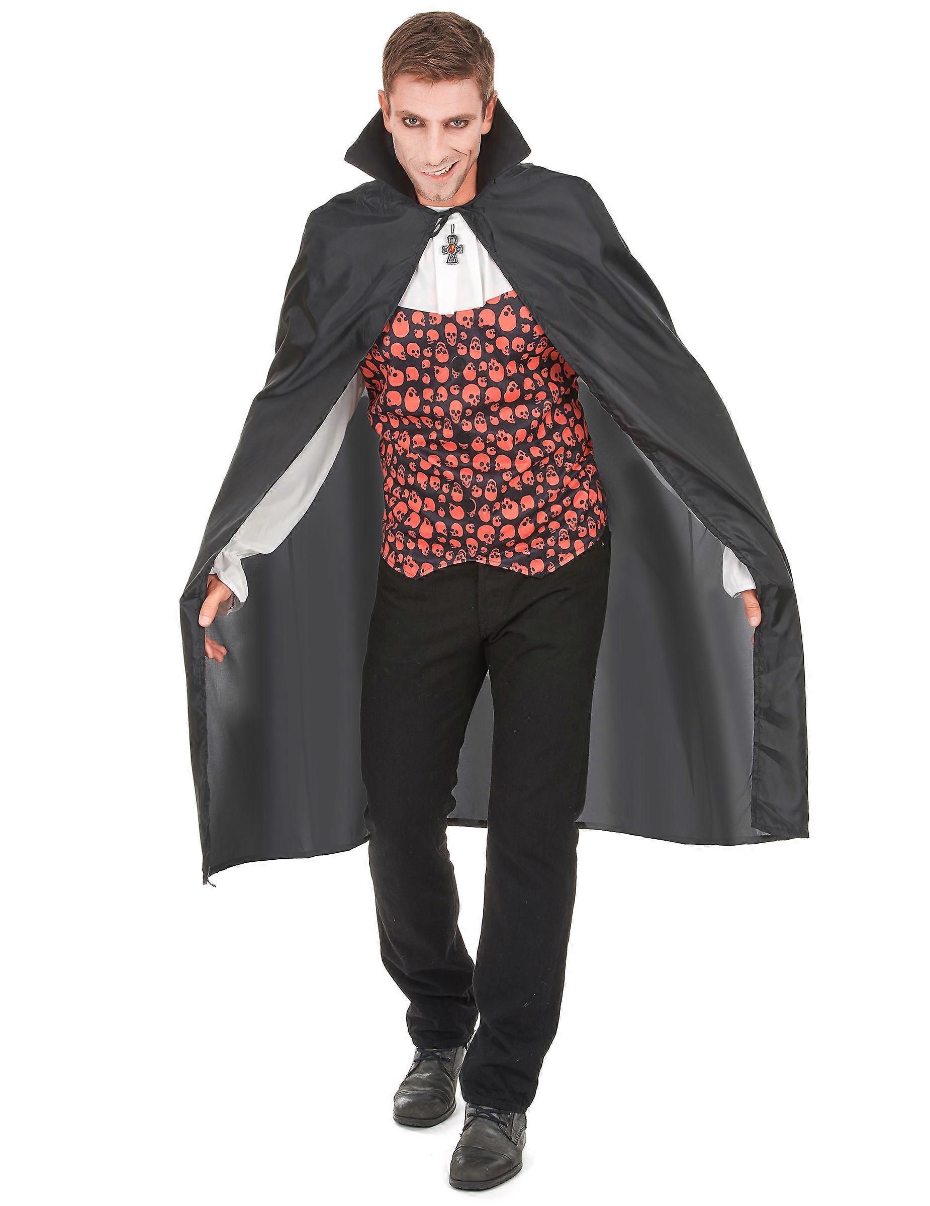 Black Dracula Cape Halloween Man
