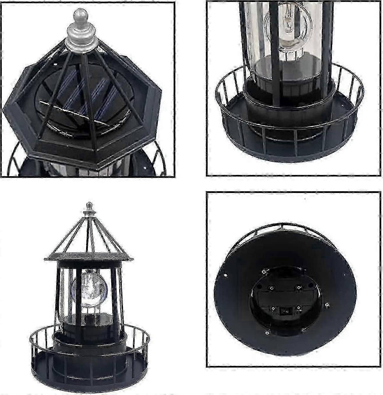 360° Solar Lighthouse Garden Light