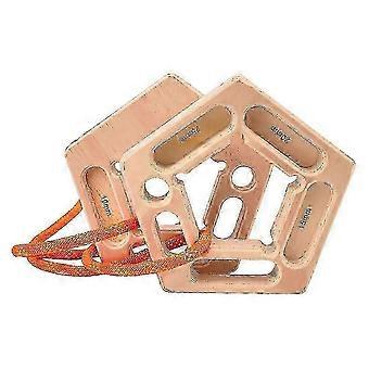 Wood Hangboard Hold for Rock Climbing,Portable Hangboard Rock Climbing,Finger Strengthener for Pull-Up Grip Arm Training -WHBYV