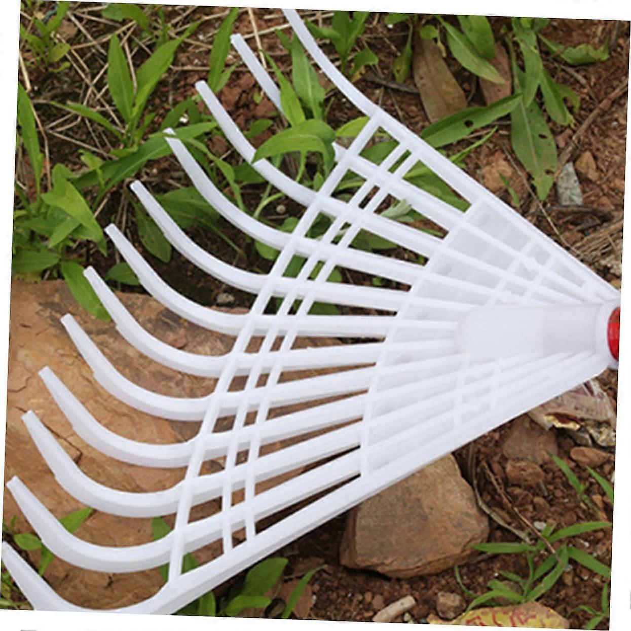 2Pcs Garden Rake Set with Durable Long Handle for Efficient Soil Cultivation and Precise Weeding