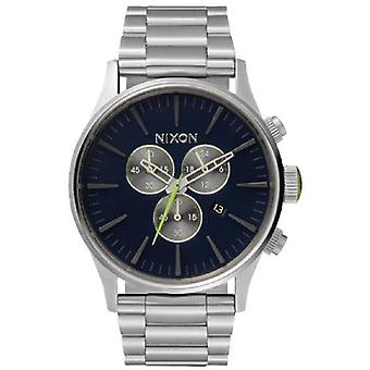 Nixon Sentry Quartz Analog Man Watch with A3861981 Stainless Steel Bracelet