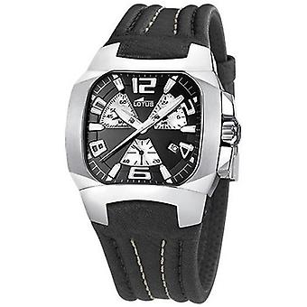 R. lotus code cab cro ac/cor e.ne.bl Quartz Analog Man Watch with 15502/4 Stainless Steel Bracelet