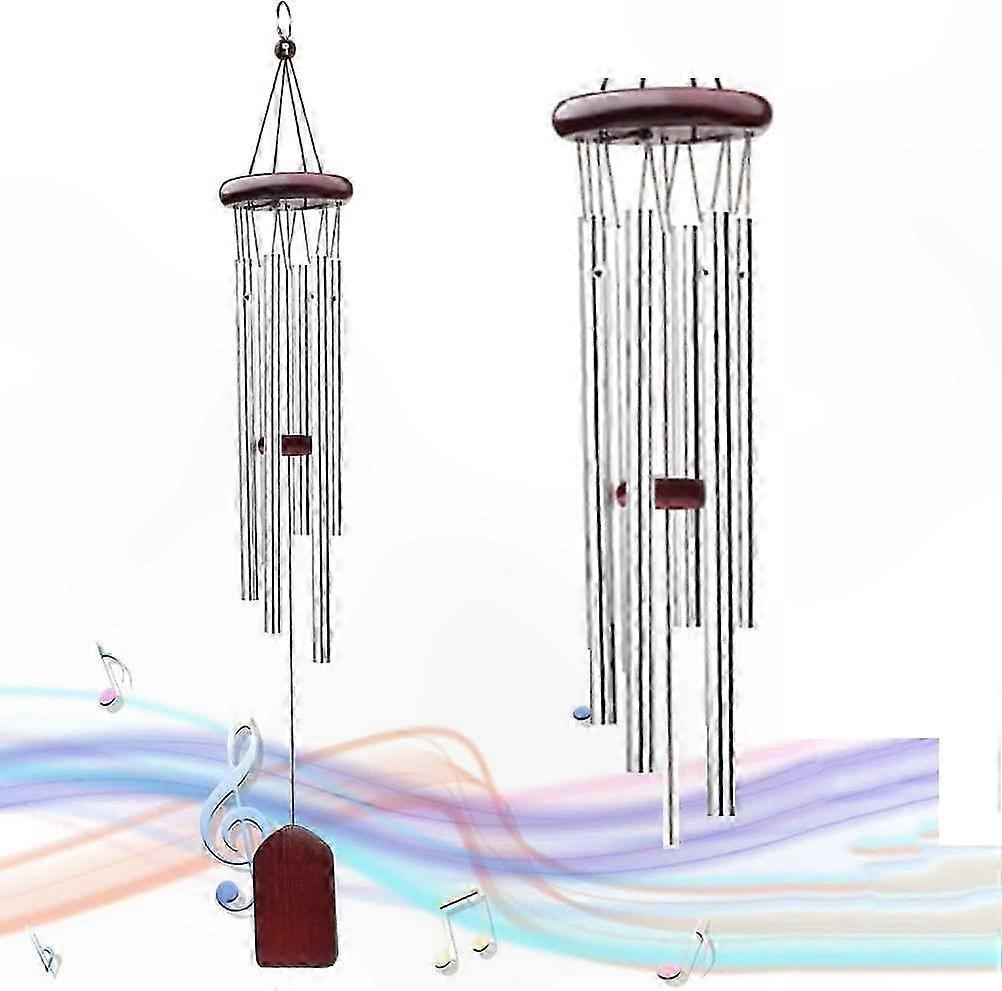 6-Tube Rustic Red Garden Wind Chime