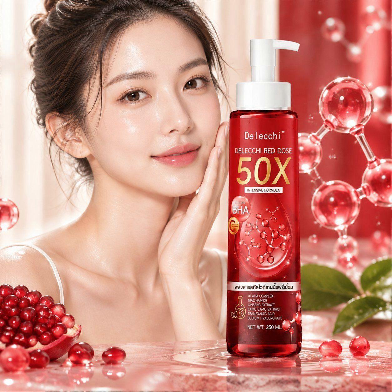 50X Brightening Skin Essence, Refreshing Lightweight Texture