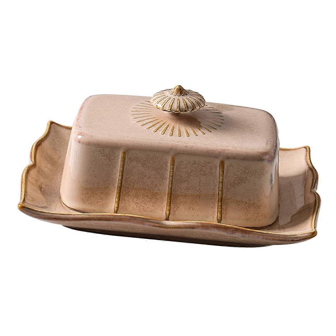 Ceramic Butter Dish With Secure Lid