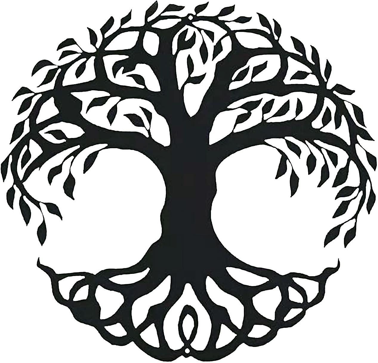 Arte murale in metallo, Albero della vita, Decorazione murale, Targa in metallo raffigurante una famiglia di alberi, Decorazione murale, Arredamento per la casa