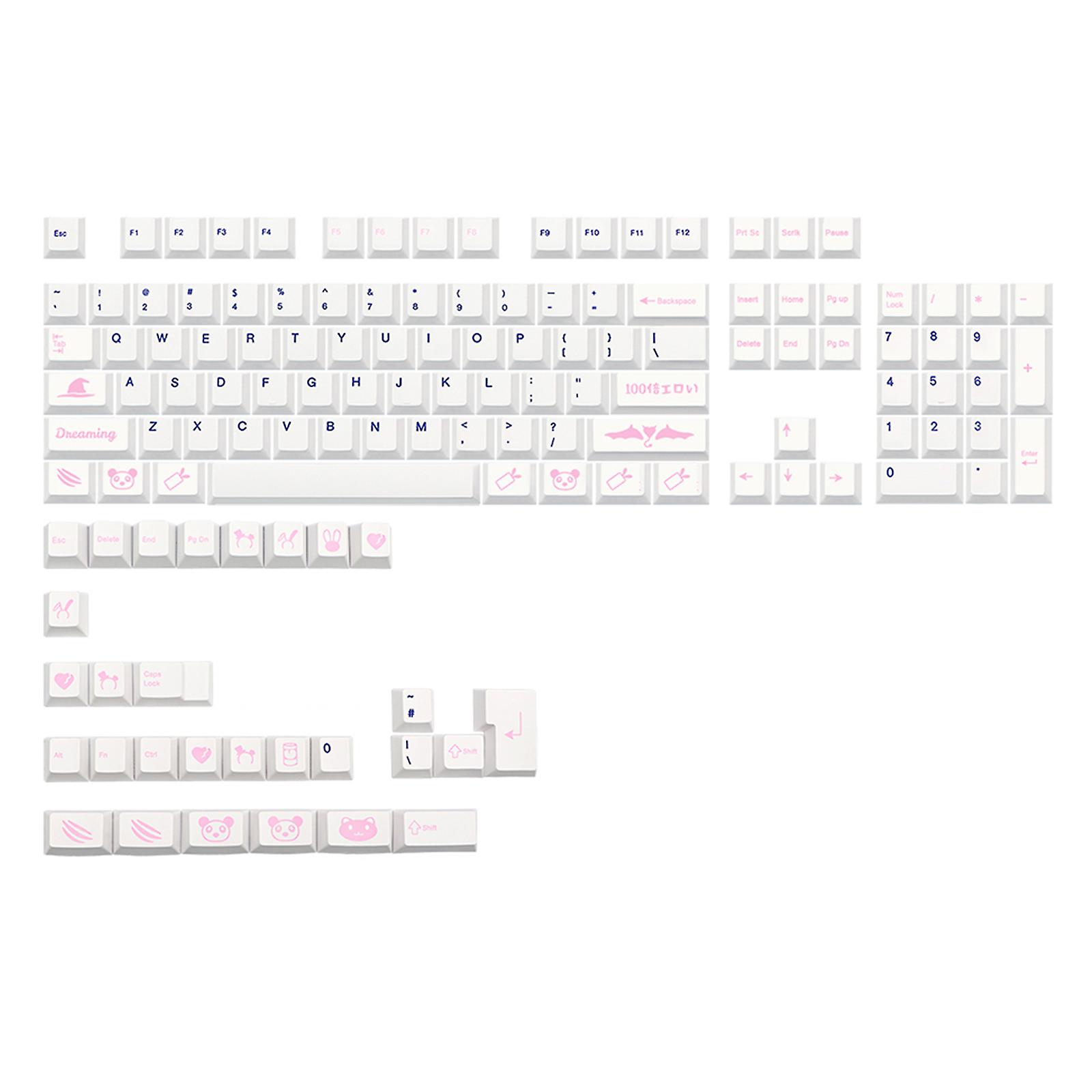 133 Keys Dreaming Girl PBT Dye Subbed Keycap For Mx Switch Mechanical Keyboard