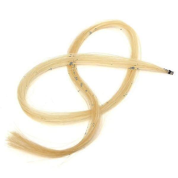 32'' Crin de cheval blanc naturel Mongolie Queue Violon Alto Violoncelle Erhu Archet Cheveux