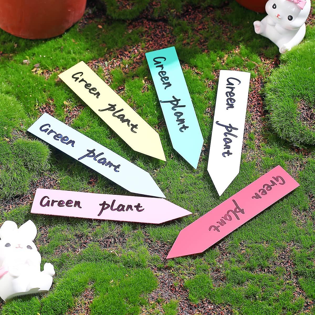 6 Color-600 Pcs Plastic Waterproof Garden Plant Labels, Garden Nursery ...