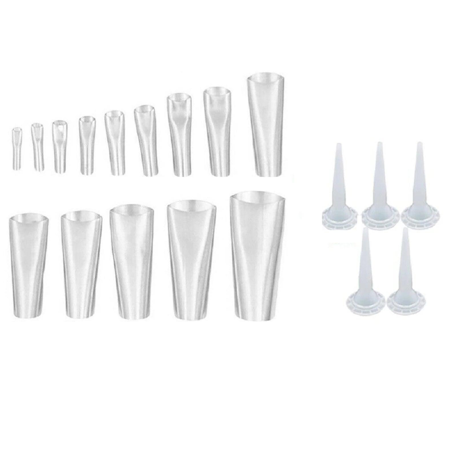 17/19Pcs Caulking Finisher Scraper Applicator Nozzle Sealant Spatula Tool Set