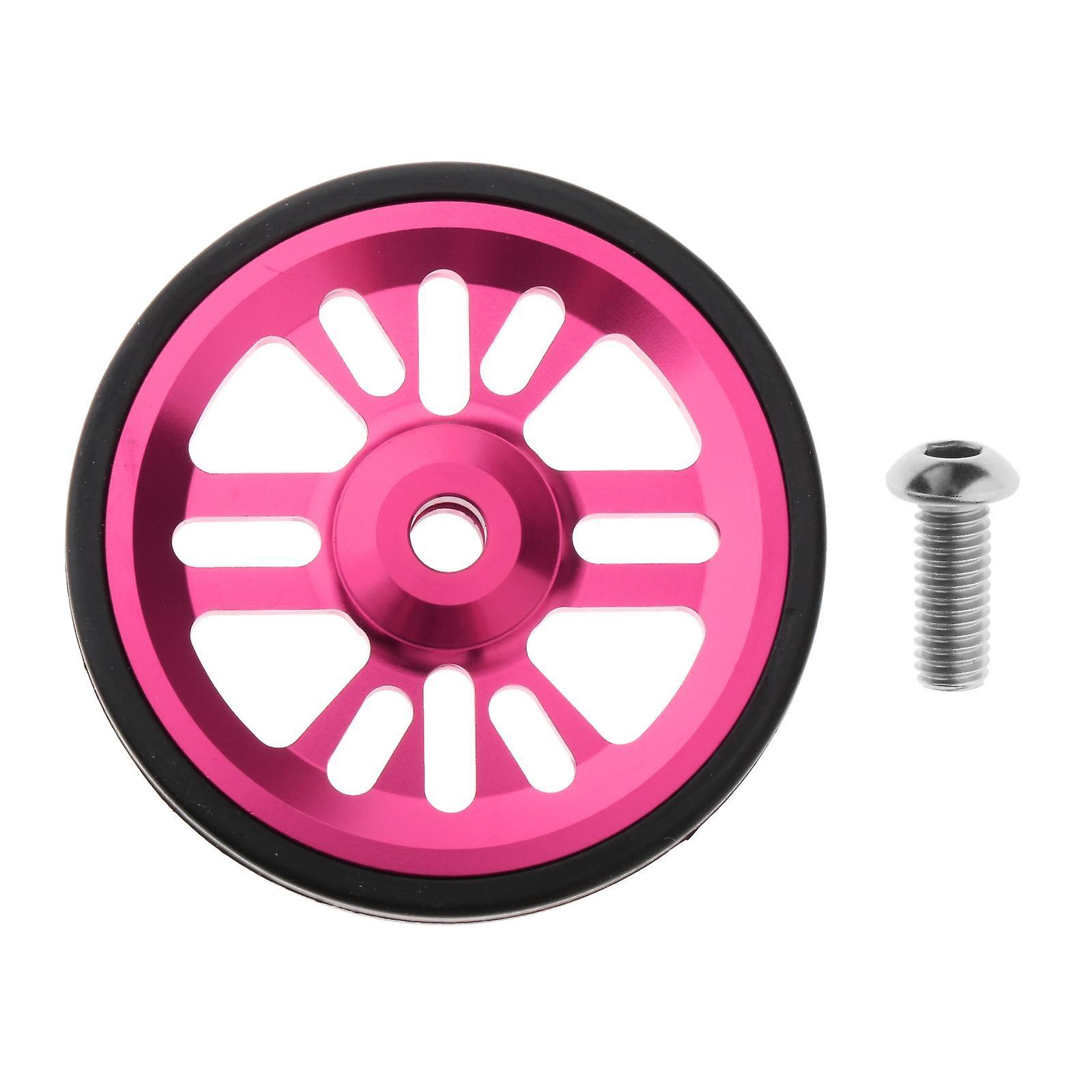 Easy Wheel Bicycle Modification Easywheel for  Folding Bike Pink