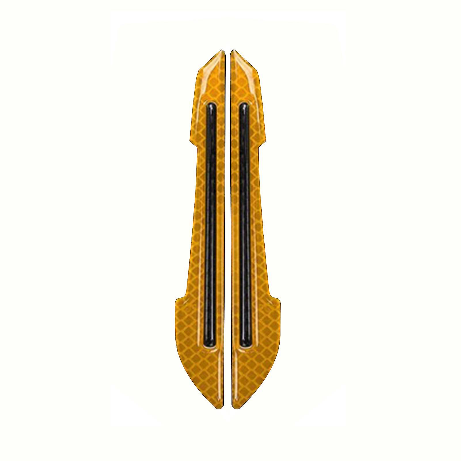 2pcs Anti-collision Car Door Handle Reflective Stickers Tape Safe Warning Decal
