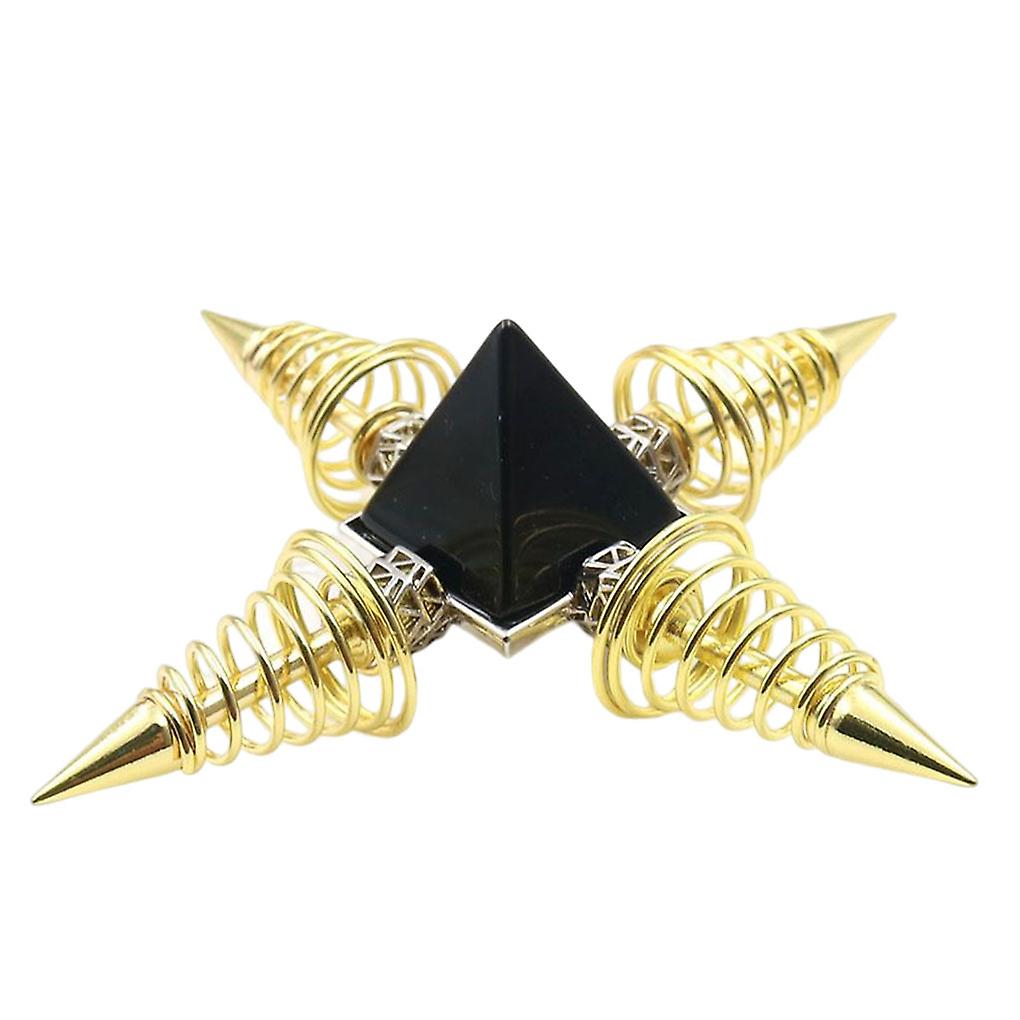 Natural Crystal Pyramid Ornament Useful Function Spring Cone Pendulums Pendants For Bracelets Anklets Making