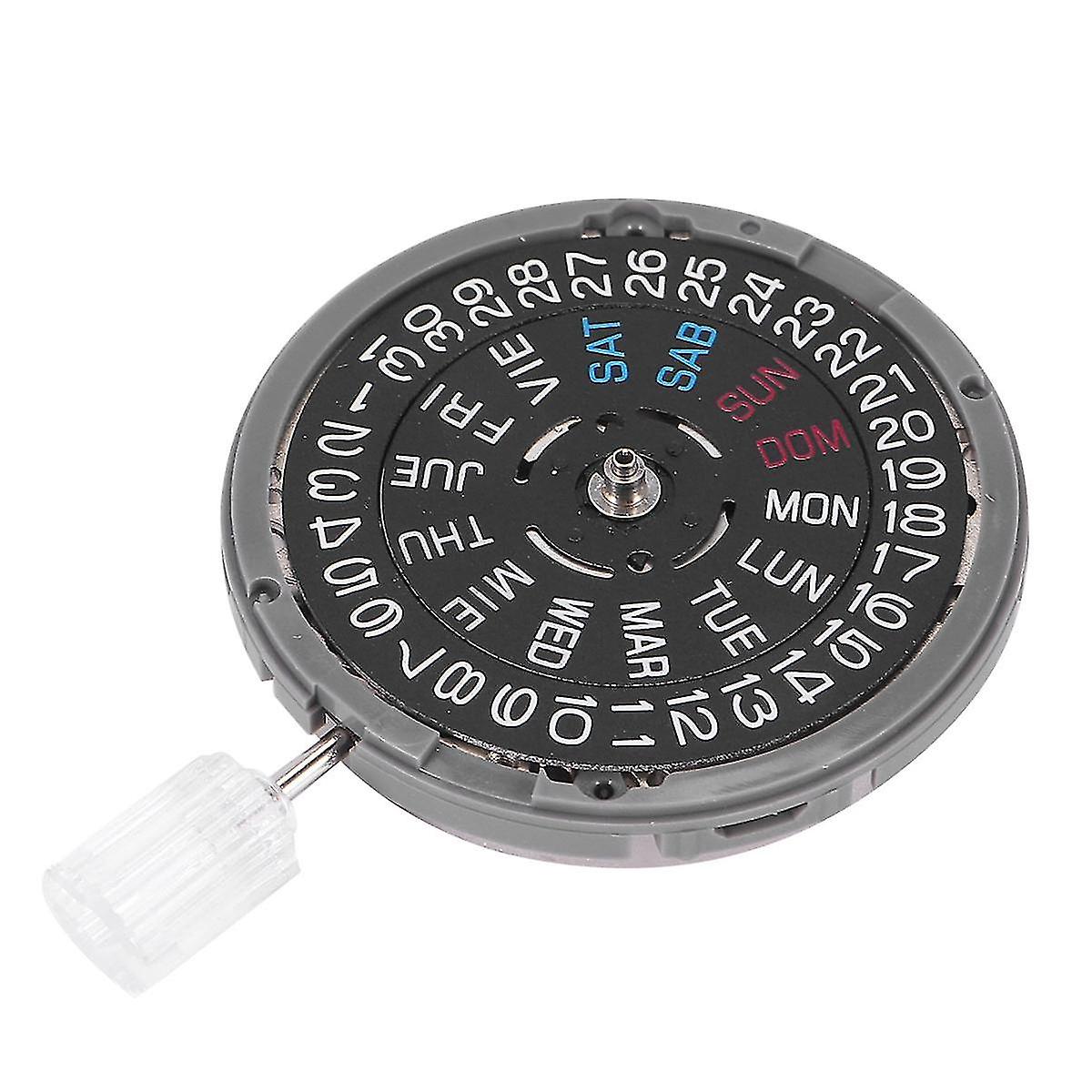 Nh36 English Date Week Automatic 3 Oclock Crown Watch Movement Mechanical Replacement Parts