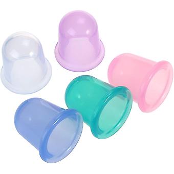 5pcs siliconen cupping therapie lichaamsvacuüm zuigmassage pijnbehandeling strakke spieren massage cupping cup