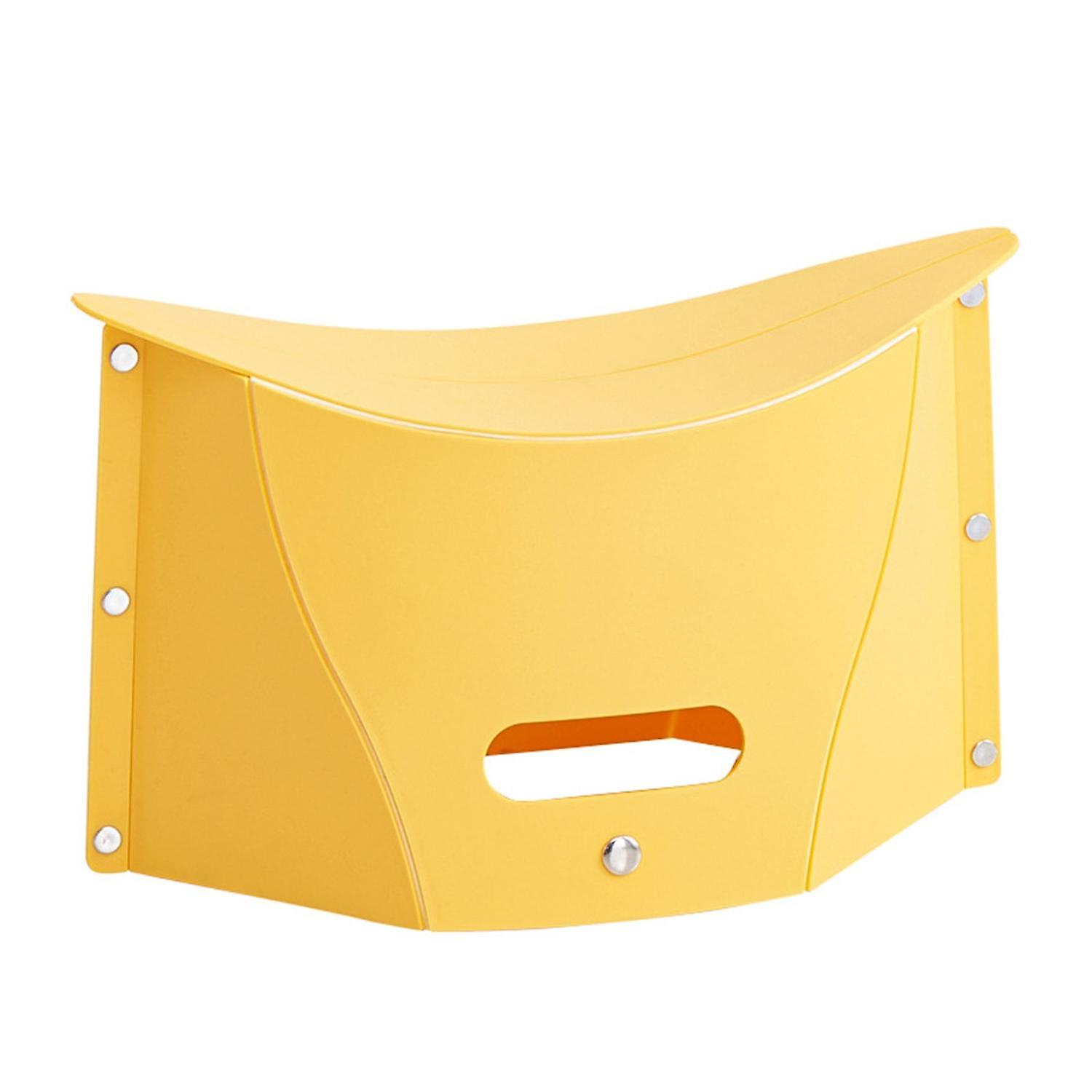 Arc Design Handle Plastic Folding Stool Portable Ultra-Light Student Stool for Travel