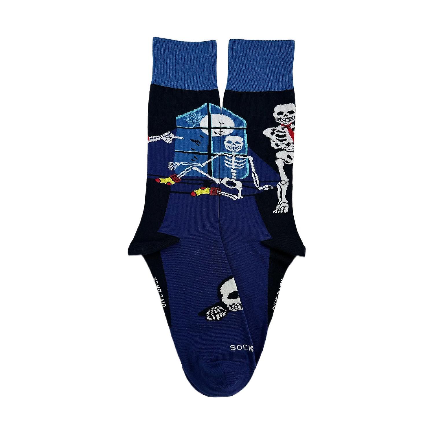 Skeleton by the Window Socks from the Sock Panda (Adult Large - Men's Shoe Sizes 8-12)
