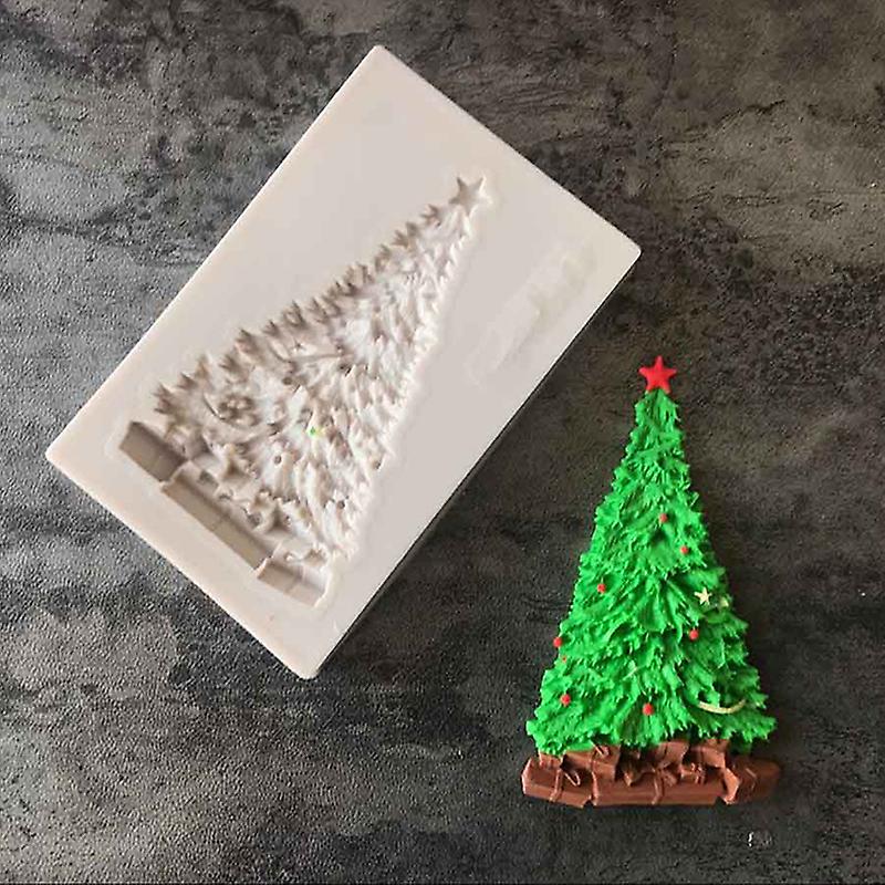 Xmas Tree Silicone Fondant Mould Cake Decor Sugar Chocolate Baking Mold