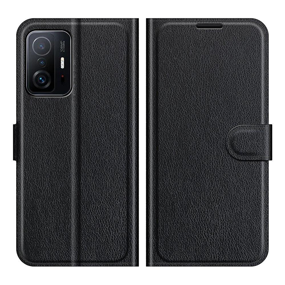 Litchi Stylish Wallet Design Flip Phone Case with Stand for Xiaomi 11T 5G/11T Pro 5G