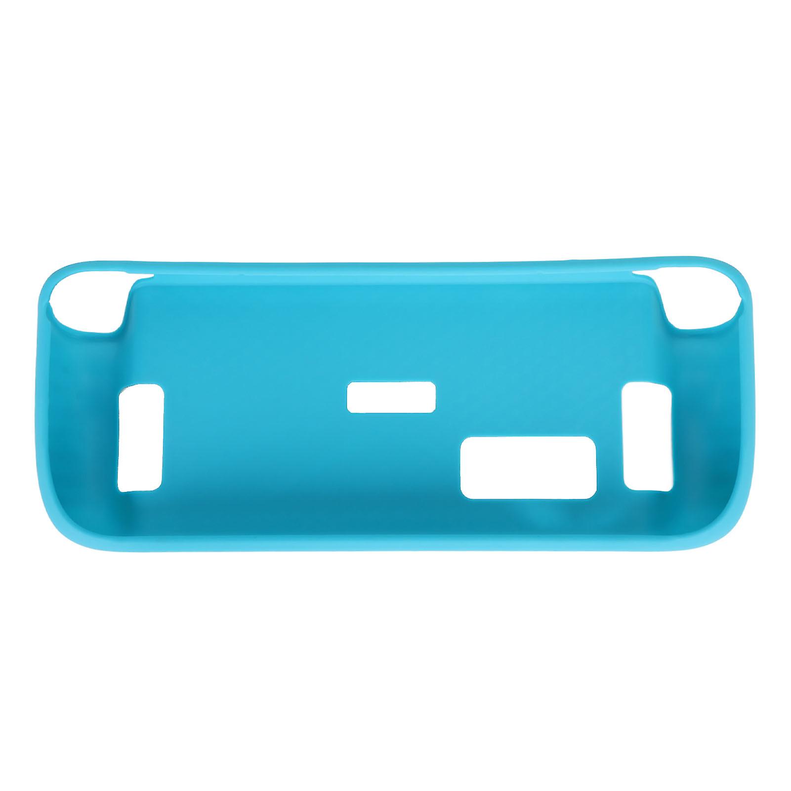 Game Console Protective Case Shockproof Soft TPU Console Case Cover for Steam Deck Blue