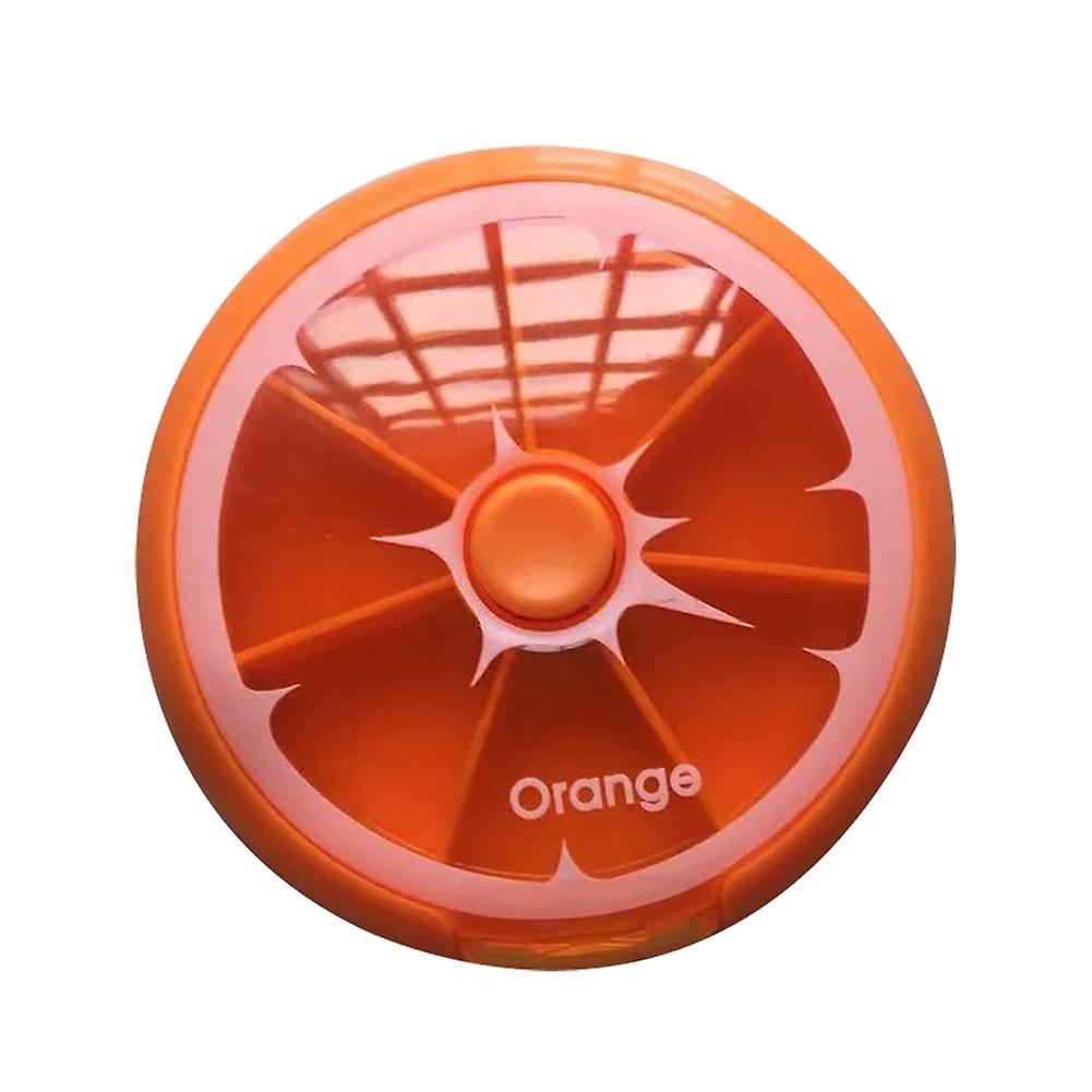 Mini Fruit Rotating Weekly Pill Box Case Splitter Organizer Medicine Container
