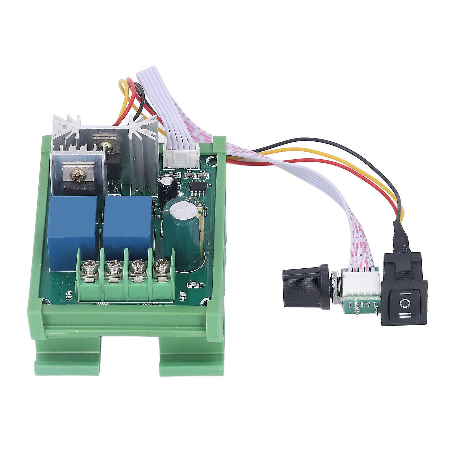 TICFOX PWM لوحة التحكم DIN Rail 12V 24V 36V 48V 55V عالية الطاقة نبض عرض محرك سائق اتصال قوي محافظ المحرك 10A