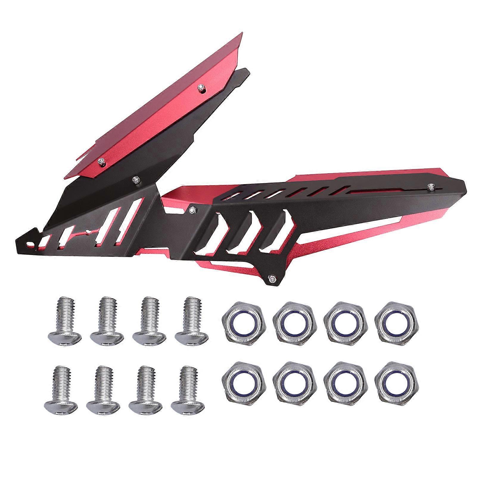 CNC Aluminum Alloy Rear Fender Chain Guard Cover Protector for Yamaha YZF-R25/YZF-R3/MT-25/MT-03 (Red)